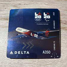Delta Air Lines LA28 Los Angeles 2028 A350-900H Commemorative Card No. 75 picture
