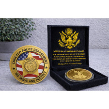 Chicago Police Department - We Serve And Protect USA w/ Retirement Award picture