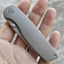 PuddyGo Mini Cortex Folding Knife Titanium Scales VG-10 Blade 18cm picture