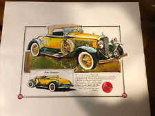 Vintage Four Seasons 1931 Studebaker Poster picture