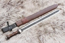 Custom Handmade Viking Sword 25 Inch Sharp Blade Medieval Gladius Sword picture