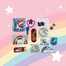 Mixed Lot 13 - Lisa Frank  VTG UNICORNS  Mini Stationary  Pill Box Magnet picture