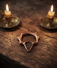 Black Magick Handmade Self Power Amulet 666 Spells Dark Energy Brutalist Unique picture