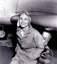 B&W WW2 Photo WWII Female Ferry Pilot USAAC US Army World War Two WAC Women  picture