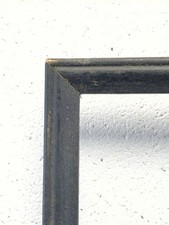 Vintage Black Oak Wooden Picture Frame Ebonized Rustic 10.5x12.5 GOTH picture