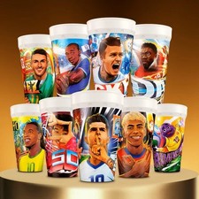 MCDONALDS FIFA WORLD CUP complete set of 9 Cups Opened With Original Wrappers picture