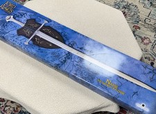 United Cutlery Lord of the Rings Narsil Sword of Elendil /Plaque New Line Cinema picture