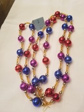 Vintage Mercury Glass Garland Czech Republic NOS picture