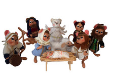 Annalee Nativity Mouse Set 2005 2006 Mary Baby Jesus Wisemen Drummer Animals picture