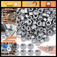 Yaocom 100 Pack 5/8''-11 Hex Nuts Bulk Hot-Dipped Galvanized, Steel Coarse picture