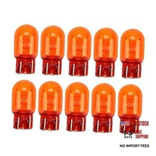 T20 Halogen Bulbs, 12V W21/5W 7443 Dual Filament, 10 PCS Amber# Double Filament picture