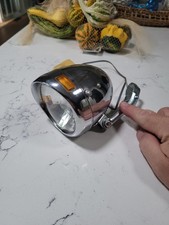 NICE VINTAGE BICYCLE BALL TYPE HEADLIGHT WITH HORN TESTED WORKING SCHWINN HUFFY picture
