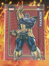 2026 Topps Chrome Marvel THANOS #174 Red Wave OMEGA 5/5  picture