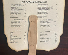 Original Vintage Chicken Inn Die-cut Menu - Great Condition. picture