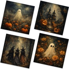 50Pcs Halloween Paper Napkins - 4 Designs 2-Ply, 6.5 × inchs 4BYHYL picture