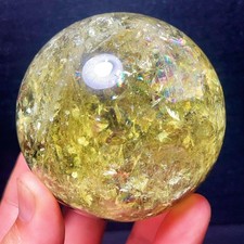 Natural Beautiful Two tone Citrine Sphere Healing Agate Madagascar L8506 picture
