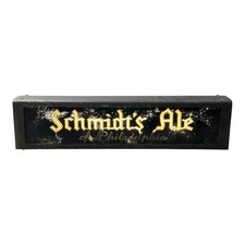 VTG 1950s Schmidt's Ale Raycon Fluraflex Reverse Glass Lighted Sign Philadelphia picture