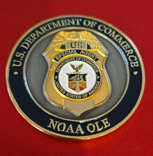 U.S. Dept of Commerce NOAA OLE Special Agent Southeast Div D-1 Challenge Coin picture