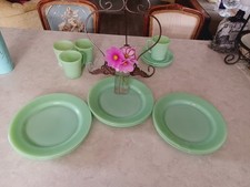 vintage fire king plates picture