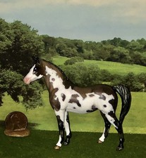 OOAK Breyer cm Custom Stablemate Arabian Horse mini Pam *Stunning Pintabian Mare picture