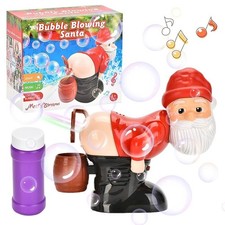 Christmas Santa Claus Farting Bubble Machine Toy Music Light Xmas Gift Kids picture