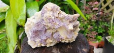 ✨ Museum-Quality Etched Purple Fluorite on Calcite | Inner Mongolia | 2.58 lb ✨ picture