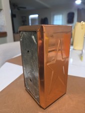 vintage Dripcut Starline copper-toned napkin holder 1960s, 1970s picture