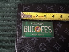 Two-sided Buc-ee's COLORADO Plate Magnet Bucees Logo Smoky Mountains Beautiful picture