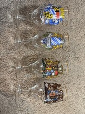 Vintage 1910s Set of German Armor Crest Imperial Barware Glasses picture