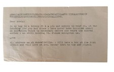 1930’s Pi Kappa Alpha Letter About A Pin For Edwin picture