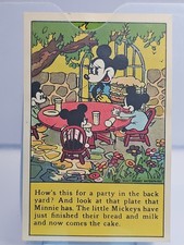 MICKEY MOUSE 1930s D52 BREAD CARD VERY EARLY RARE DISNEY BREAD CARD VERY RARE picture