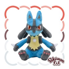 Pokemon Fit Sitting Cuties Lucario Plush #448 Official Japan New picture