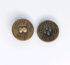 Vintage Sweet Orr Buttons Brass for Overalls Shirt Pants Pair Lot of 2 Workwear picture