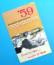 Original 1959 Harley Davidson Brochure FL FLH Duo Glides Panhead Motorcycle picture