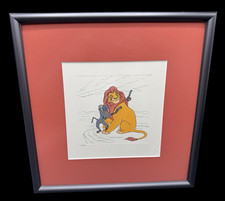 Vintage 1994 Disney Lion King Serigraph LE Engraved Etch COA 12
