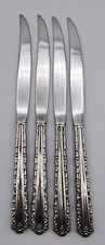 4 Oneida Cherie Individual Steak Knives Hollow Handle Serrate Blade 9
