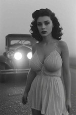  Classic Noir Vintage Style Risque Portrait 4x6 Photo picture