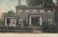 Residence Dr GW Cummins Belvidere New Jersey NJ Stone House Mann 1900s Postcard picture