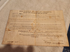 Franklin Pierce, 14th President signed 1857 Wisconsin Land Grant picture