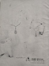 1955 Harry Winston diamond  necklace Rare Jewels Jewelry vintage ad picture