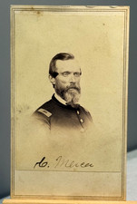 1865 Civil War CDV Captain Cornelius Mercer, 12th W. Va. Infantry Co. E Signed picture
