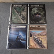 Vintage Mainline Modeler Magazine Lot 1985-1986 4 Issues Train Hobby Reference picture