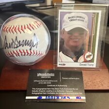US President Donald Trump Signed Baseball Autograph- Custom Card & Display Incl. picture