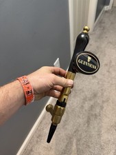 Guinness Beer Tap Handle Knob Topper Bar Top Keg Brewing- Draft -Vintage Brass picture