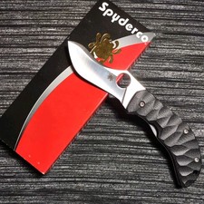 🔥Rare Spyderco Zulu C145GP Black G-10 CPM S30V Jens Anso 📬 picture