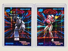 Upper Deck Transformers The Movie 40th Anniv Special Ed Arcee #6 Megatron #8 picture
