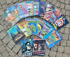 Vintage Lot 70s 80s 90s School Folders TMNT MOTU Batman Garfield Sneaks Snoopy picture