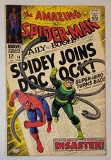 1967 Marvel Comics Amazing Spider-Man #56 1st App Captain Stacy Key Silver VG picture