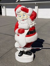 Vintage Union Products Santa Claus Blow Mold – 4 Ft Lighted Christmas Decoration picture