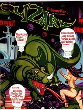 Lizard Pinball Flyer Original Fantasy Dragon Warrior Art Game Plan Vintage 1980 picture